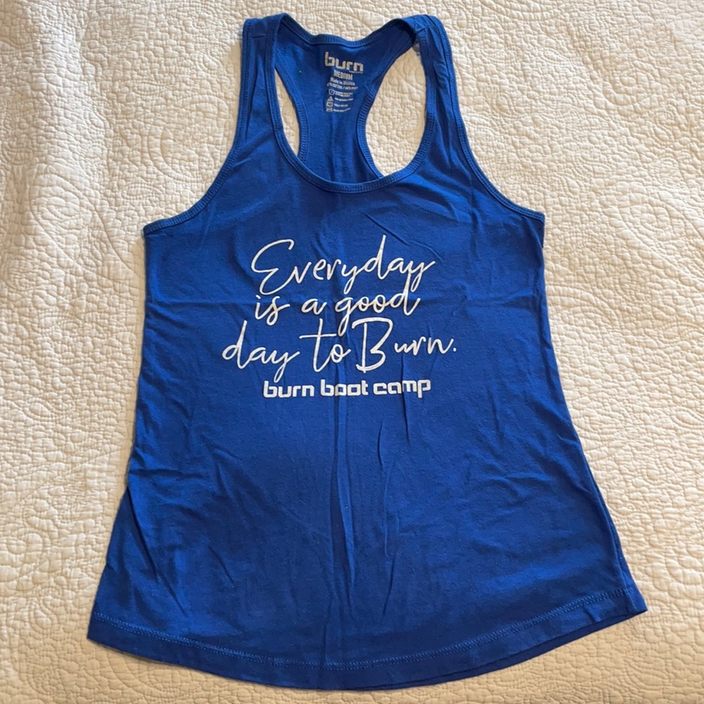 Burn Boot Camp racer back tank size M